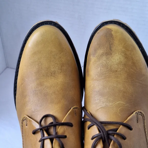 John Fluevog Kaya Oxford Loafers Yellow Size 7.5 - Picture 15 of 15